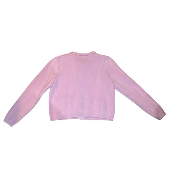 J. Crew 100% Cotton Lilac Cardigan Sweater Size L - Picture 5 of 5